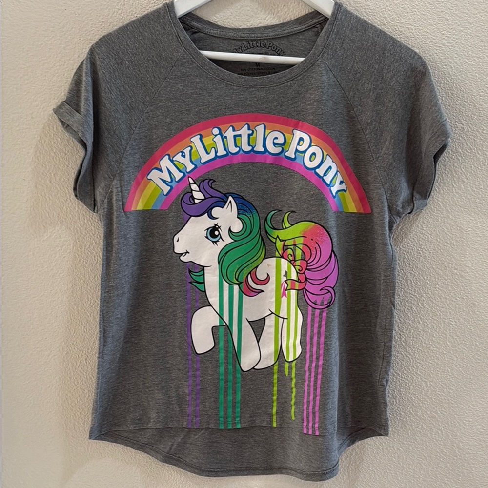 Vintage style My Little Pony Gray Womens T-Shirt
